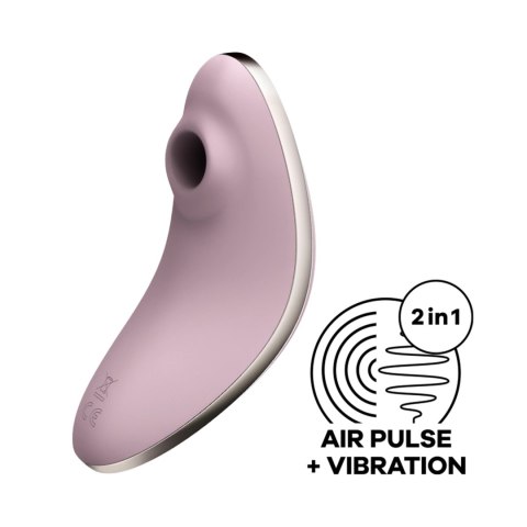 Satisfyer Vulva Lover 1 - podwojny stymulator pulsacyjno-wibracyjny, silikonowy