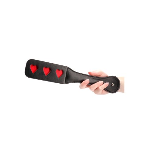 Lover's Premium Paddle Heart skorzane wiosło z motywem serca