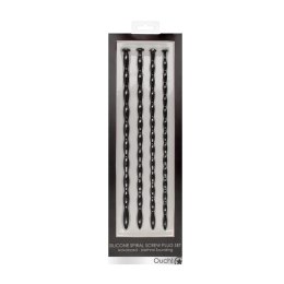 Ouch! Advanced Spiral Silicone Plug Set - 4 rozmiary, 29,6 cm