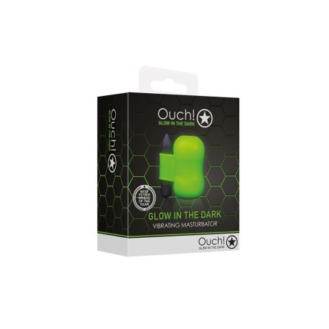 Ouch! Glow in the Dark - model wibrujący, świecący, zielony