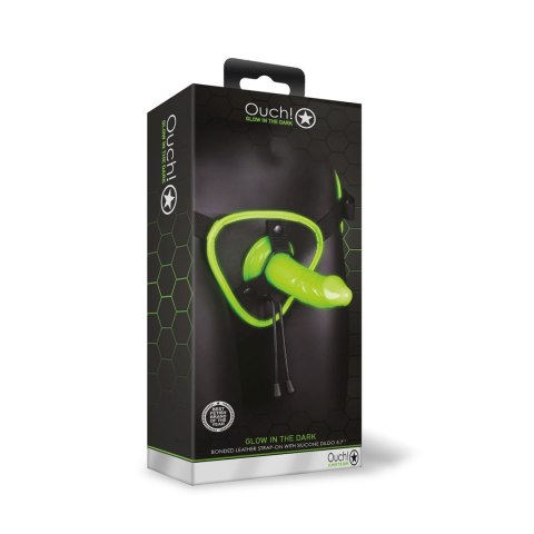 Ouch! Glow in the Dark uprząż z fluorescencyjnymi detalami, uniwersalna