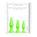 Ouch! Glow in the Dark - zestaw świecących w ciemności zatyczek, zielone