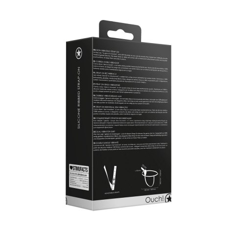 Ouch! Regulowany silikonowy pas mocujący z systemem trzypunktowym czarny