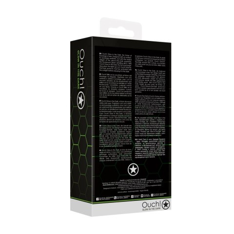 Ouch! Uprząż Całocielesna Świecąca w Ciemności S/M - Model Regulowany