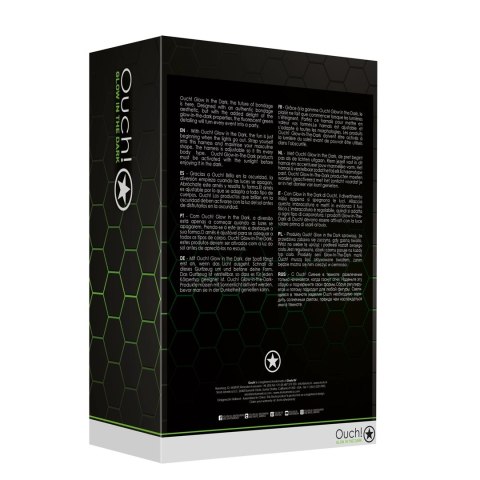 Ouch! Uprząż na klatkę piersiową L/XL - świecąca w ciemności, regulowana