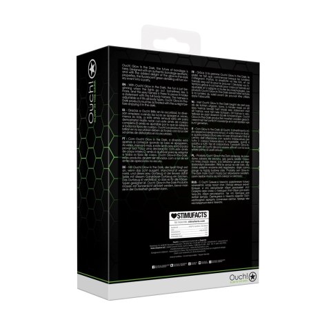 Ouch! Uprząż podwojna świecąca w ciemności L/XL - regulowana