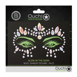 Ouch! by Shots Biżuteria na twarz samoprzylepna Bling Sticker wzor 2