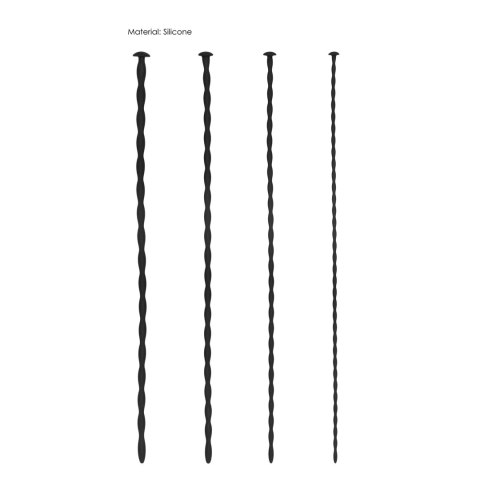 Ouch! by Shots Zestaw silikonowych spiralnych zaślepek 4 rozmiary 30 cm