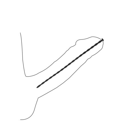 Ouch! by Shots Zestaw silikonowych spiralnych zaślepek 4 rozmiary 30 cm