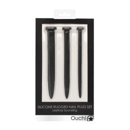 Ouch! by Shots Zestaw silikonowych zatyczek spiralnych, 3 rozmiary