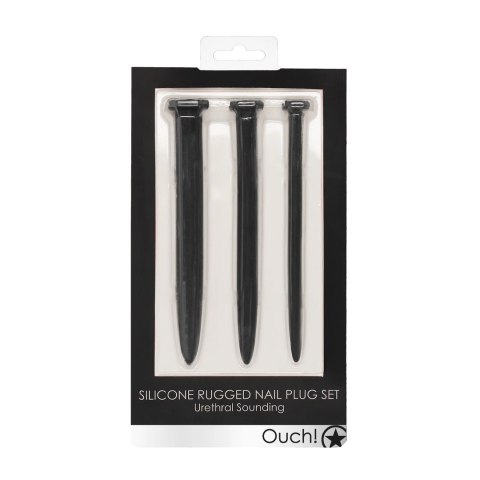Ouch! by Shots Zestaw silikonowych zatyczek spiralnych, 3 rozmiary