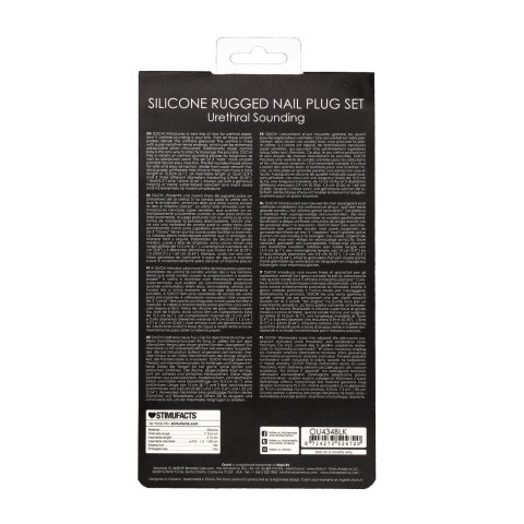 Ouch! by Shots Zestaw silikonowych zatyczek spiralnych, 3 rozmiary