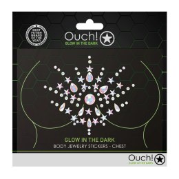 Ouch! by Shots - dekoracyjne naklejki Bling na ciało, świecące w ciemności