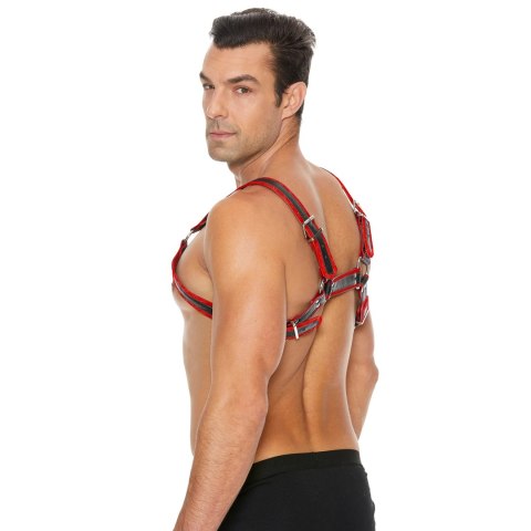 Ouch! by Shots skorzane szelki z klamrami L/XL - regulowane paski