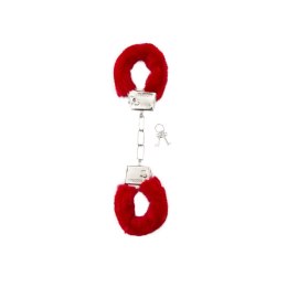 Shots Toys Kajdanki z miękkim futrem - wygodny mechanizm blokujący