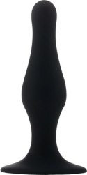 Shots Toys Korek anatomiczny średni z przyssawką 11,7 cm czarny