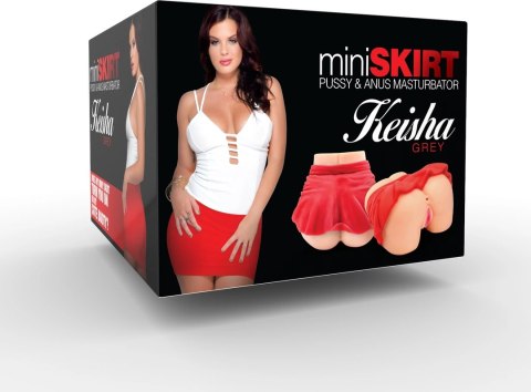 Star Strokers Keisha Gray Dwukanałowa maszyna intymna z mini spodniczką