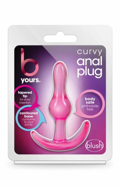 Blush B Yours Curvy Plug anatomiczny rożowy 8,9 cm TPE