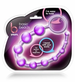 Blush Novelties B Yours Basic Beads fioletowe - elastyczny model 32,3 cm