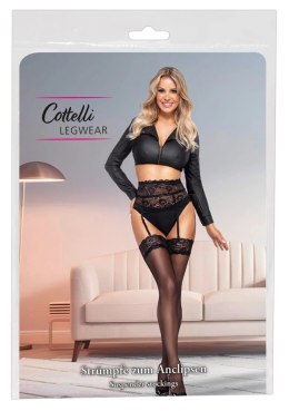 Cottelli Legwear Pończochy Czarny Model z Koronką 20 DEN L