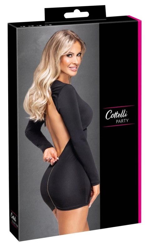 Cottelli PARTY Sukienka mini z odkrytymi plecami XL czarna