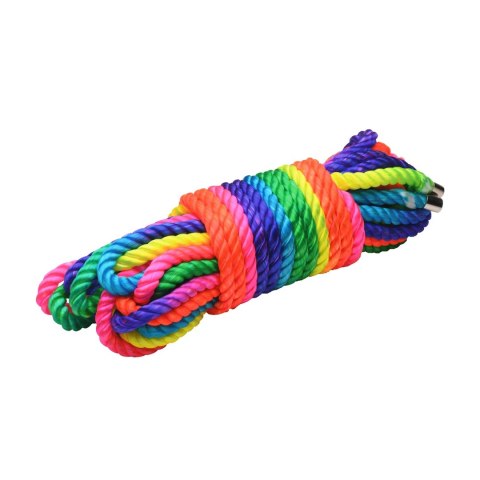 Master Series Cuerda Arcoiris lina nylonowa 32ft neonowa tęczowa