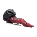 XR Brands Dragon Tongue Model Silikonowy Czerwono-Czarny 24 cm