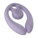 SVibe GIZI Duo - podwojny stymulator dla par, liliowy, pilot bezprzewodowy