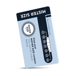 My.Size Przewodnik po rozmiarach prezerwatyw - Wersja angielska, broszura