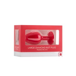 Ouch! by Shots Korek silikonowy Diamond duży z ozdobnym kryształem
