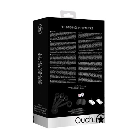 Ouch! by Shots - Zestaw do unieruchamiania z miękkimi mankietami