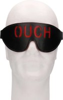 Ouch! by Shots skorzana maska na oczy z napisem OUCH, czerwona