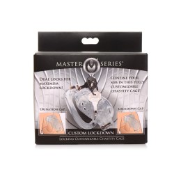 XR Brands Model CB-6000S Czarna klatka anatomiczna regulowana z podwojną blokadą