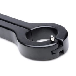 XR Brands Black Wooden Wrist and Scrotum Restraint - 20,25 cala