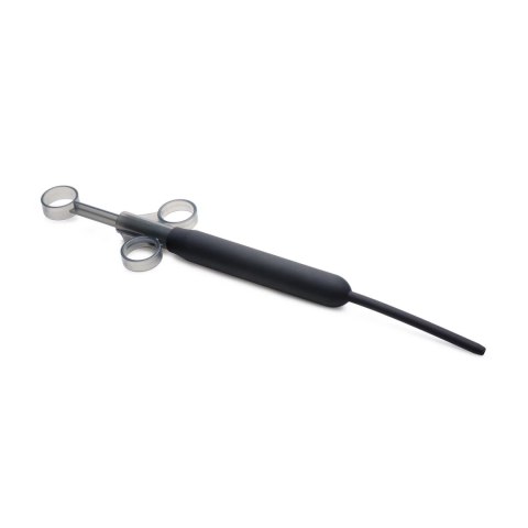 XR Brands Cleanstream silikonowa strzykawka do aplikacji żebrowana