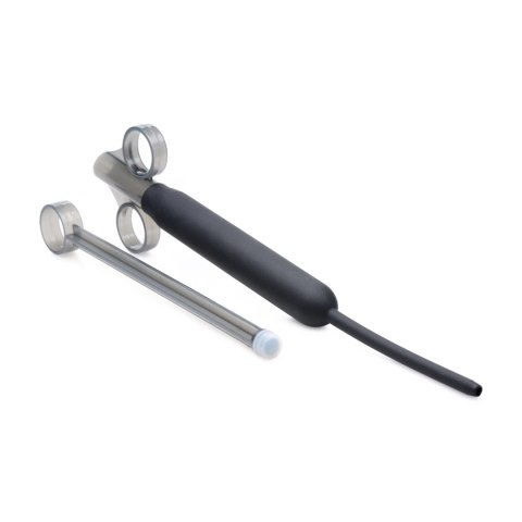 XR Brands Cleanstream silikonowa strzykawka do aplikacji żebrowana