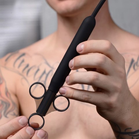 XR Brands Cleanstream silikonowa strzykawka do aplikacji żebrowana