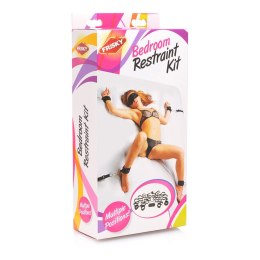 XR Brands Frisky Bedroom Restraint Kit - Uniwersalny zestaw mocujący czarny