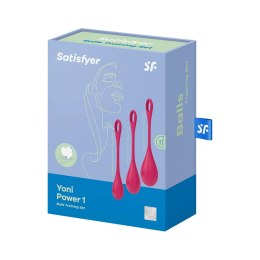 Satisfyer Yoni Power 1 - kulki do ćwiczeń mięśni dna miednicy, białe