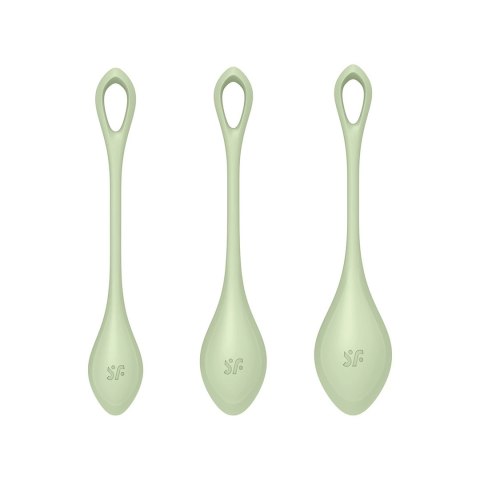 Satisfyer Yoni Power 2 - Kulki trenujące mięśnie dna miednicy, czarne
