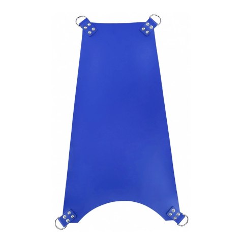 Mr. Sling Pas biodrowy skorzany regulowany 4-punktowy niebieski