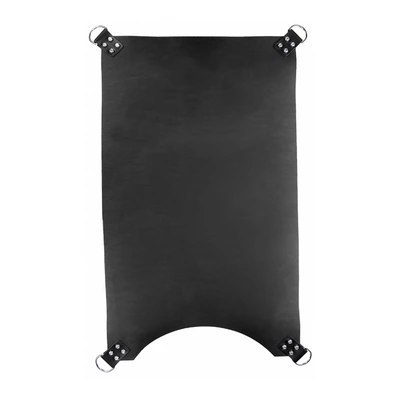 Mr. Sling Pas skorzany 4-punktowy czarny, 100 cm, naturalna skora