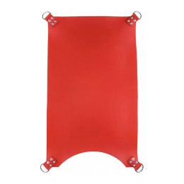 Mr. Sling Skorzany pas 4-punktowy czerwony regulowany 100x62 cm