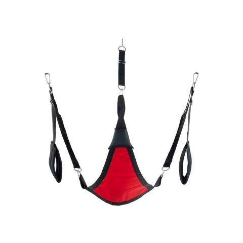 Mr. Sling Uprząż tekstylna chusta trojkątna czerwona z akcesoriami