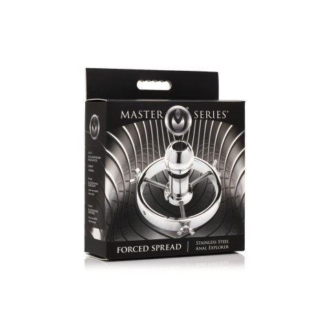 XR Brands Stalowy eksplorator anatomiczny - regulowana średnica 4-9,6 cm