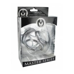 XR Brands Triad Chamber - chromowana klatka z trzema pierścieniami, średnia