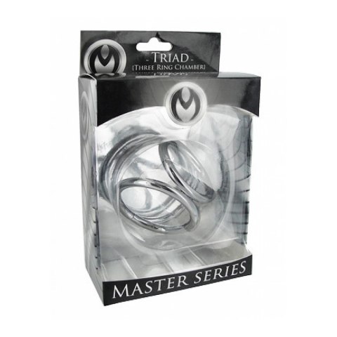 XR Brands Triad Chamber - chromowana klatka z trzema pierścieniami, średnia