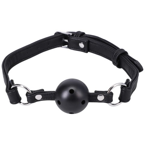 Doc Johnson Ball Gag Regulowany pasek oddychająca kulka czarna
