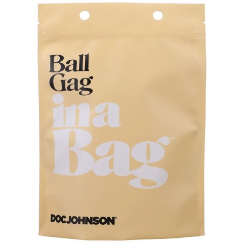 Doc Johnson Ball Gag Regulowany pasek oddychająca kulka czarna