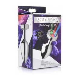 XR Brands LED Plug średni - aluminiowy korek z wielokolorowym światłem